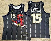 Men's Toronto Raptors #15 Vince Carter Black 2024 City Edition AU Stitched Jersey Mixiu,baseball caps,new era cap wholesale,wholesale hats